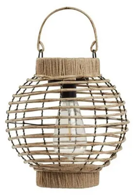 Immagine prodotto di SMART GARDEN, lanterna solare da esterno, 5 lumen, luce bianca calda, color beige, grado di protezione IP44, adatta per essere appesa o posizionata a terra