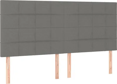 Obrázok produktu pre vidaXL Čelo postele tmavosivé 200 x 5 x 118/128 cm látka