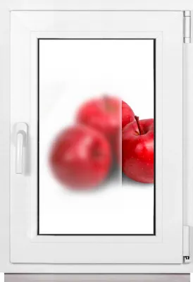 Produktbild von Framex Kellerfenster Kunststoff Fenster Weiß Milchglas Satinato Breite x Höhe 50 x 70 cm 500 x 700 mm 2fach Verglasung 32 mm Dreh Kipp DIN Rechts