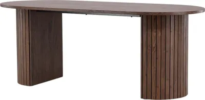 Obrázok produktu pre FURNLUX Jedálenský stôl Haron orech 90 cm / Hauptfarbe: Braun / Abmessungen: 90 x 200 x 75 cm