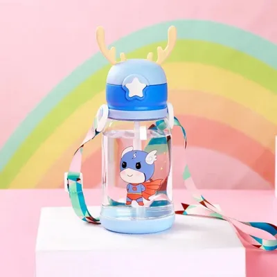Produktbild von Baby Trinkflasche mit Strohhalm 600 ml BD30N