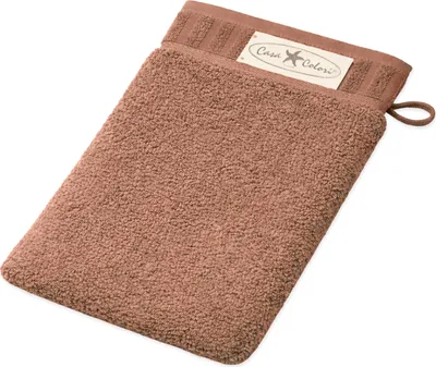 Produktbild von Casa Colori Waschhandschuh 18x24cm 18 x 24 cm taupe Hohe Farbbrillanz, Einfache Pflege