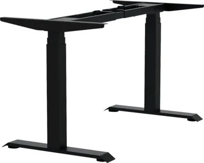 Produktbild von Tischgestell E-MORE TQD 3-stufig elektrisch höhenverstellbar 600-1250 mm schwarz 2 Motoren