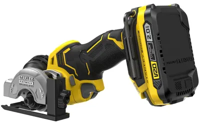 Image de STANLEY FATMAX V20 Meuleuse 76 mm Brushless 18V + 2 Batteries 2Ah SFMCM300D2-QW