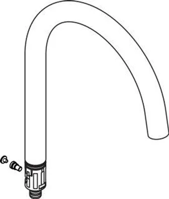 Produktbild von Schwenkauslauf Axor Uno Waschtischmischer 240, chrom