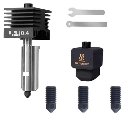 Hotend-Kit mit 6 gehärteten Stahldüsen für 3D-Drucker