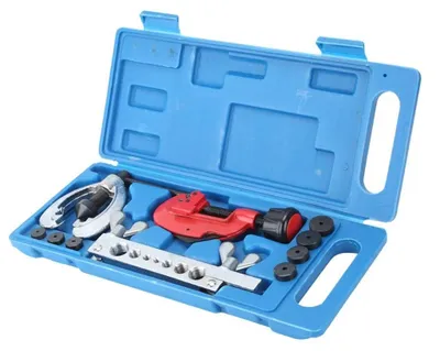Productafbeelding van Remleidinggereedschap - Krimptang en buisafschuifapparaat - Combinatieset - 10-delig - Metaal - Voor autoreparatie