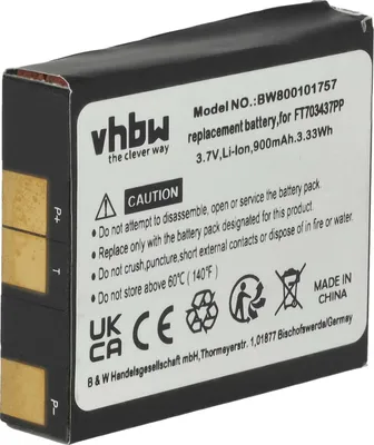 Produktbild von vhbw Akku Ersatz für Razer RZ03-00120100-0000, FT703437PP für kabellose Maus (900 mAh, 3,7 V, Li-Ion)