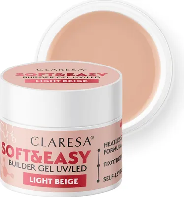 Produktbild von Claresa Aufbaugel Soft&Easy Gel hellbeige 45g