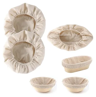 Produktbild von 3 Stück 25 mm Bäckerleinen, Teigtuch, Strudeltuch, Gärtuch zum Brotbacken, Teigzubereitung, Backzubehör (ohne Gärkorb)