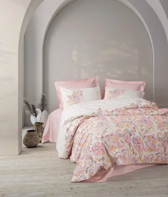 Produktbild von L'Essentiel Linge de Maison, Muna - Pink, Rosa, Ranforce Doppel-Bettbezug-Set (DE), 100 % BAUMWOLLE RANFORCE, 200 x 200 cm