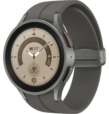 Produktbild von Samsung SM-R920 Galaxy Watch5 Pro Smartwatch gray titanium 45mm EU