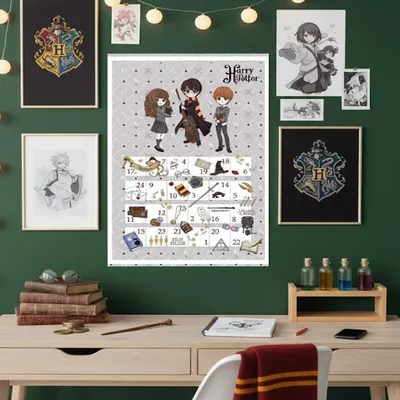 Imagen del producto de Calendario de Adviento de Harry Potter, 70 cm, panel decorativo, idea de regalo