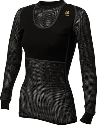 Produktbild von Aclima Woolnet Women's Crew Neck Shirt, Farbe:jet black, Größe:XL