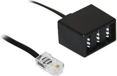 Produktbild von Goobay TAE Telefon Adapter Stecker - RJ45-Stecker (8P4C) > 3x TAE N/F/F- Buchse