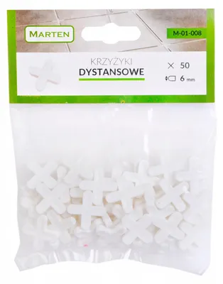 Produktbild von Marten Fliesenabstandskreuze 6mm 50 Stück Fugen