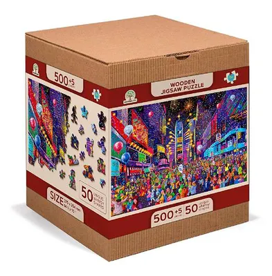 Obrázek produktu pro Dřevěné puzzle Silvestr L, Dřevěné město, 505 dílků