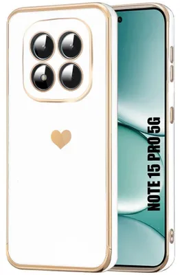 Image de Coque pour Xiaomi Redmi Note 15 Pro 5G, Silicone Motif Cœur Anti-Rayure Slim Souple Blanc