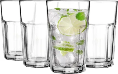 Produktbild von GLASMARK® Gläser 4-Set 230ml Große (max. 270ml) 4 Stück Drinkgläser transparent Saft und Cocktail Party Trinkglaswaren Saftgläser Trinkgläser Wasser