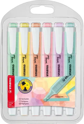 Immagine prodotto di Stabilo - MarkingPen Swing Cool 275/6 6 pezzi Pa Ass | Endui a 6 pezzi | 5 pezzi