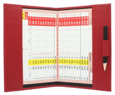 Produktbild von Großer Leder-Scorekartenhalter für Golf