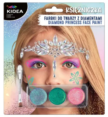 Obrázek produktu pro Kidea Zestaw Farb do Twarzy Księżniczka z Diamentami