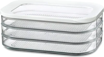 Produktbild von Mepal 6 Stück kühlschrankdose modula aufschnitt 550/3 - weiß 106938030600