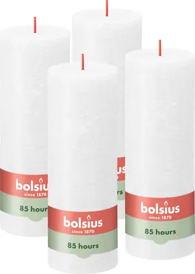 Produktbild von Bolsius 4er Set Kerzen, 19cm, weiß
