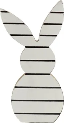 Zdjęcie produktu dla Wielkanocny drewniany królik WHITE BUNNY 14 cm biały