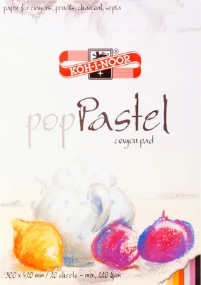 Produktbild von Pastell- Malblock  A3 - farbig sortiert  ,  220 g/m²