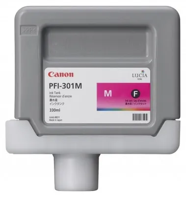 Zdjęcie produktu dla Canon PFI-301M, Purpurowy, Tusz na bazie pigmentu, 330 ml, 1 szt.