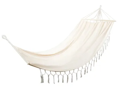 Zdjęcie produktu dla Verk 01904 Hamak drewniany Hamaka 200 x 150 cm beżowy