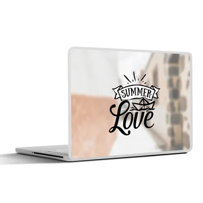 Produktbild von MuchoWow® Laptop Aufkleber Sticker Cover Sommer - Liebe - Zitat 36.5x27.5 cm - Laptop-Sticker