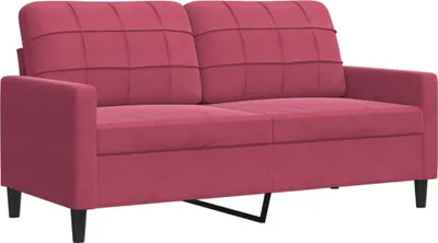 Produktbild von vidaXL 2-Sitzer-Sofa Weinrot 140 cm Samt
