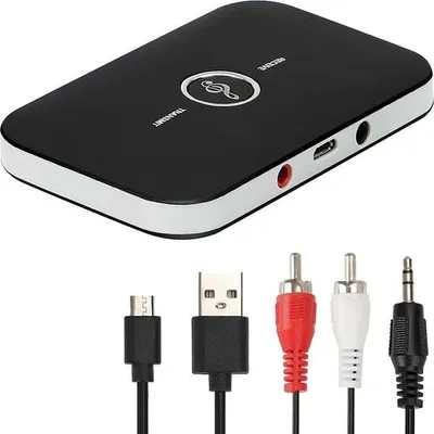 Bluetooth 5.0 Adapter-Empfänger, 2-in-1 Bluetooth-Audio-Transmitter-Empfänger mit 3,5-mm-Audioausgang