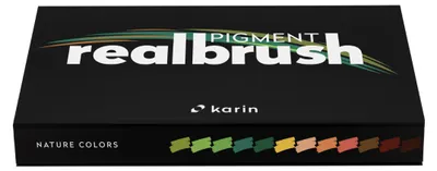 Image de Karin Realbrush Pigment Marker Set couleurs naturelles 12 pièces - Brush Pens