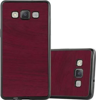 Produktbild von Cadorabo Handyhülle für Samsung Galaxy A5 2015 in Rot Schutzhülle Hülle Etui Case Cover TPU Silikon