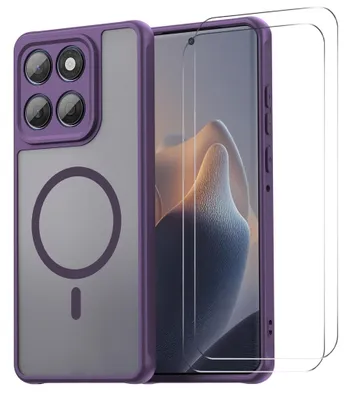 Productafbeelding van MagSafe hoesje + 2x beschermglas voor de camera's van de Motorola Moto G67 5G / G77 5G