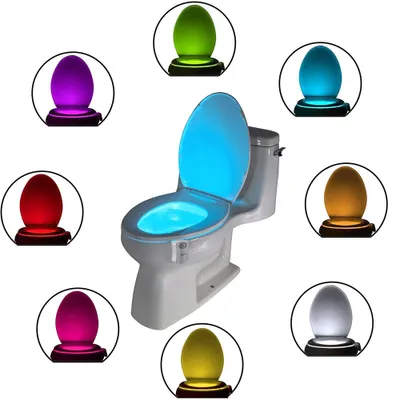 Produktbild von Wiederaufladbare Toilettenlicht mit Bewegungssensor WC Nachtlicht LED Toilette Licht Lampe