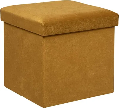 Produktbild von Eazy Living Pouf + Aufbewahrungsbox Vienne Ockergelb