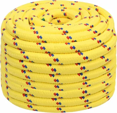 Produktbild von vidaXL Bootsseil Gelb 20 mm 100 m Polypropylen