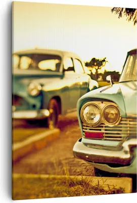 Produktbild von Bild auf Leinwand - Leinwandbild - Einteilig - Auto Kuba Klassiker - 50x70cm - Wand Bild - Wanddeko - Wandbilder - Leinwanddruck - Wanddekoration - Leinwand bilder - Wandbild - PA50x70-3491