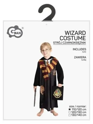 Image de Costume d'enfant, magicien, taille 110/120 cm - Godan