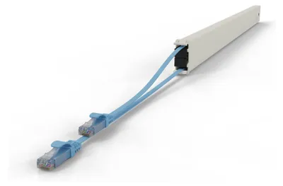 Zdjęcie produktu dla PATCHBOX .one / Cassette / 46RU / UTP / Blue, 2,5 m, Cat6a, U/UTP (UTP), RJ-45, RJ-45, Niebieski