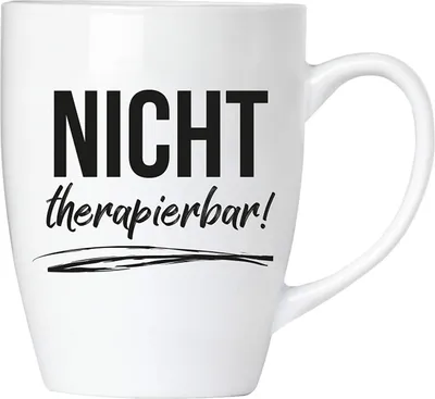 Produktbild von BRUBAKER - Nicht therapierbar! - Kaffeetasse aus Keramik - 300 ml - Kaffeebecher