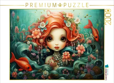 Produktbild von CALVENDO Puzzle Zauberhafte Meerjungfrau | 2000 Teile Lege-Größe 90x67cm Foto-Puzzle für glückliche Stunden