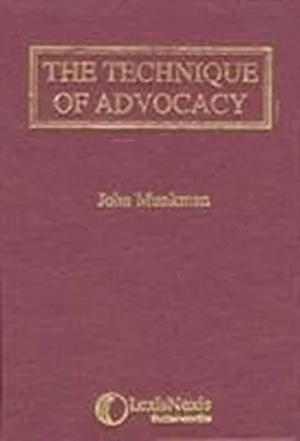 Produktbild von Munkman: The Technique of Advocacy