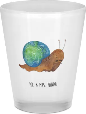 Produktbild von Mr. & Mrs. Panda Schnapsglas Schnecke Sir - Transparent - Geschenk, Motivation, Shotglas, Zeit nehmen, Pinnchen, Tiermotive, Lebenseinstellung, Stamperl, Gläschen