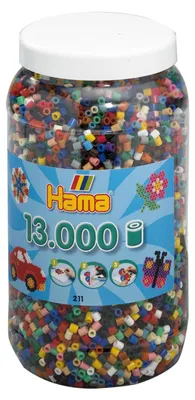 Produktbild von Hama Beads 211-67, Mehrfarbig, Rohrförmige Perle, 13000 Stück(e)