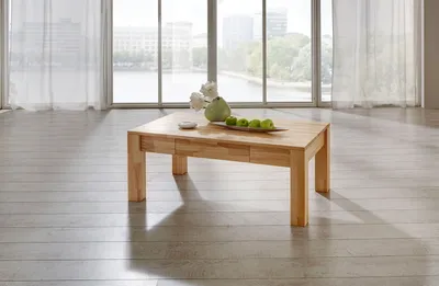 Produktbild von Couchtisch Tisch  NICO  Kernbuche vollmassiv / Echtholz 110 x 70 cm, 730- Buche massiv Natur lackiert
